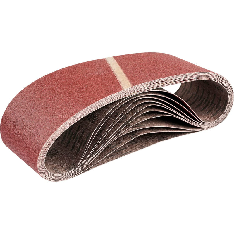 10 x Quality Sandingbelts Mixed Grits 2 x Korn 40,60,80,120,180