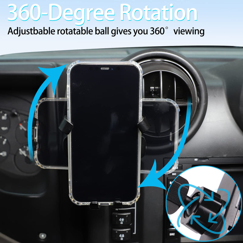 Lcojicep Car Phone Holder Compatible with Hummer H2 2003-2007 Car Phone Mount Accessories, for All Mobile Phones (Style D)