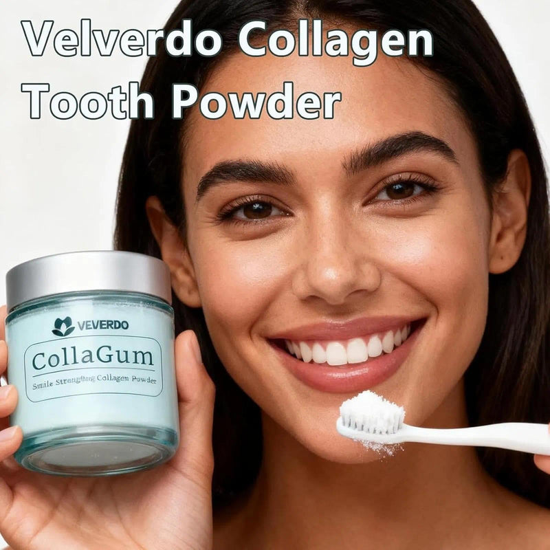 Velverdo Hydroxyapatite Tooth Powder with Collagen, Enamel Strengthening Toothpaste Powder for Teeth and Gums, Natural Oral Care(1pc) 1pc