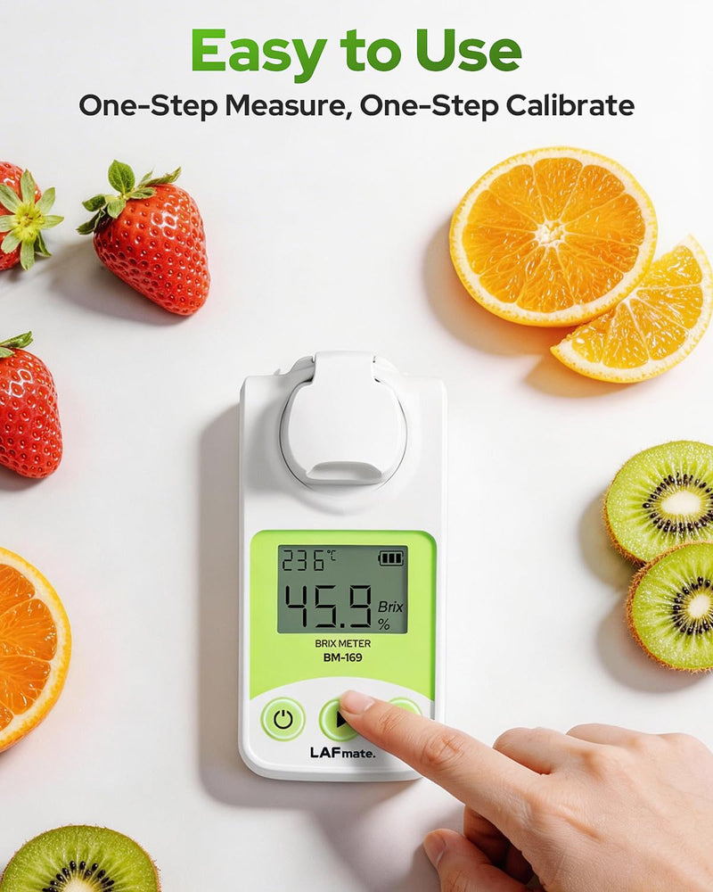 Digital Refractometer Range 0-55% Brix for Wine Making, Home Brewing, Brix Refractometer with ATC for Coffee, Juice,Fruit Brix Meter 0-55%