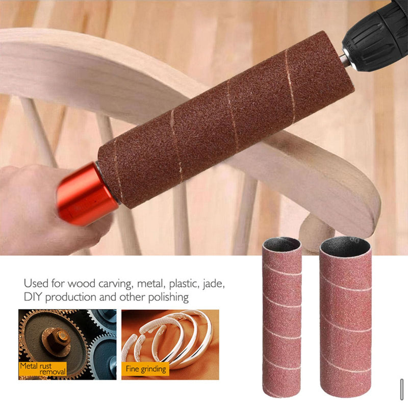 Spindle Sander Adapter 1.5 Inch Mandrel Made of Aluminum Alloy - Converts Drill into Grinder for Wood and Metal - Easy to Assemble