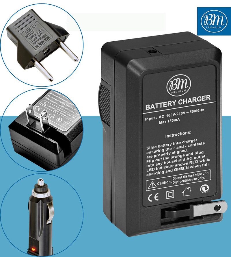 BM Premium LI-42B Battery and Battery Charger for Olympus Stylus 1040, 1050W, 1060, 1070, 1200, 7000, 7010, 7020, 7030, 7040, Tough 3000, TG-310, TG-320, VR310, VR320, VR330 Digital Camera