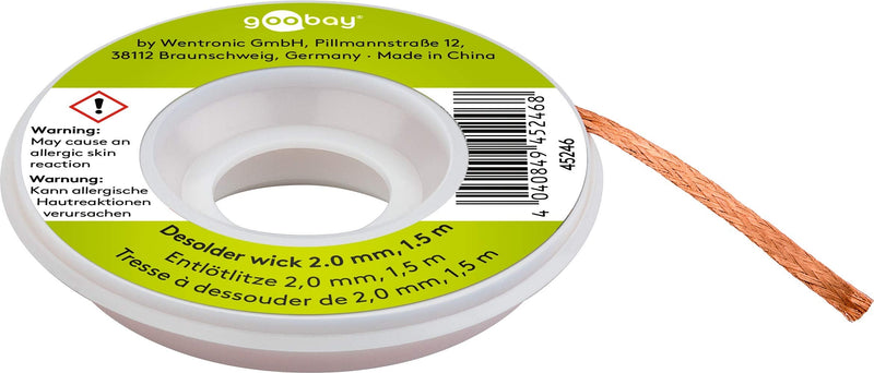 Two replacement silicone nozzles for SS-02 Solder Sucker Pump. Ingenieur ss-16 & Goobay 45246 desoldering braid 2 mm pure copper desoldering wire for solder removal at soldering points. Desoldering bundle with desoldering braid