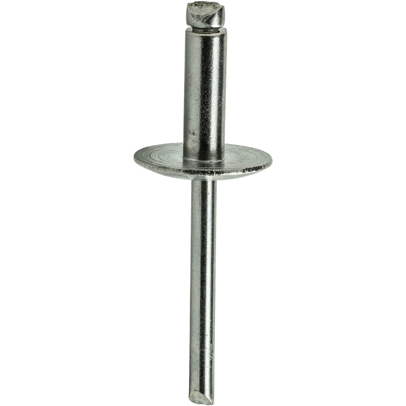 Fastenere Large Flange Pop Rivets - 3/16" x 1/8" (25 Pack) Heavy Duty, Stainless Steel Blind Rivets, Open End 6-2 Grip Range .020" - .125", Corrosion Resistant, High Tensile & Shear Strength 3/16" x 1/8" (6-2) (25 Pack)