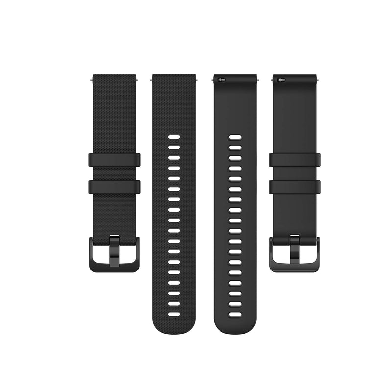 FitTurn Soft Colorful Silicone Watch Band Straps Compatible with Garmin Venu Sq watch Replacement Quick Release Watch Bands Sport Strap Compatible with Garmin Venu Sq Smartwatch Black