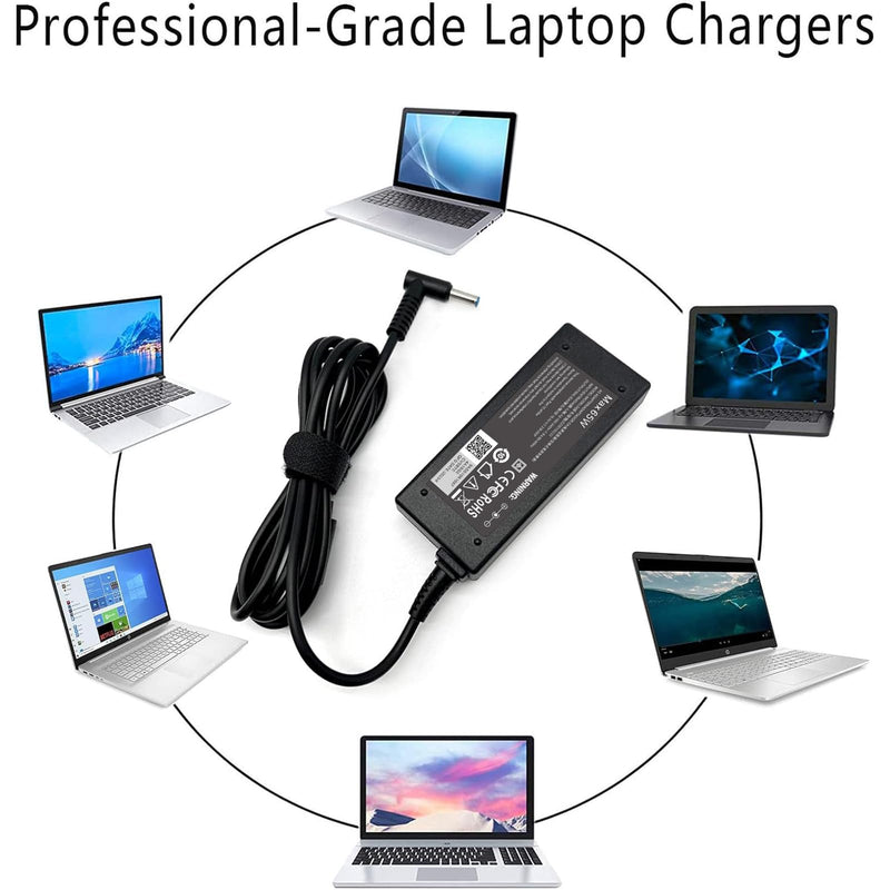 65W 45W AC Adapter Replacement HP Laptop Charger Compatible for HP Pavilion 11 13 15;HP elitebook Folio 1040 g1;hp touchsmart 11 13 15;HP Stream 13 11 14