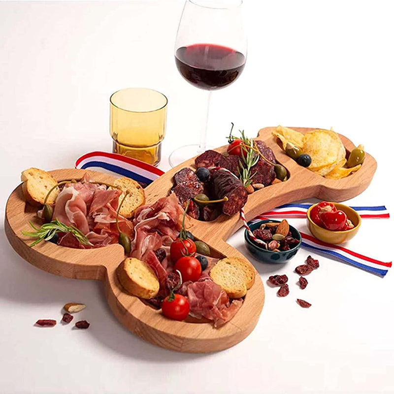 Funny Aperitif Board,Solid Wood Charcuterie Platter And Cheese Board, Novelty Kitchen Cutlery Wine Fruit Meat Cheese Platter,Ideal Bachelor Party Housewarming Bachelor Party And Gag Gift