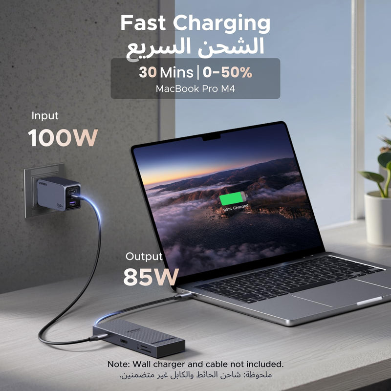 UGREEN Revodok Pro USB C Hub for Laptop 8 in 1 MacBook Docking Station 4K 60Hz HDMI, 100W PD Charging, USB-C & USB-A 10Gbps Data Ports, SD/TF Card Reader for MacBook Pro/Air, iPad Pro, XPS, Thinkpad