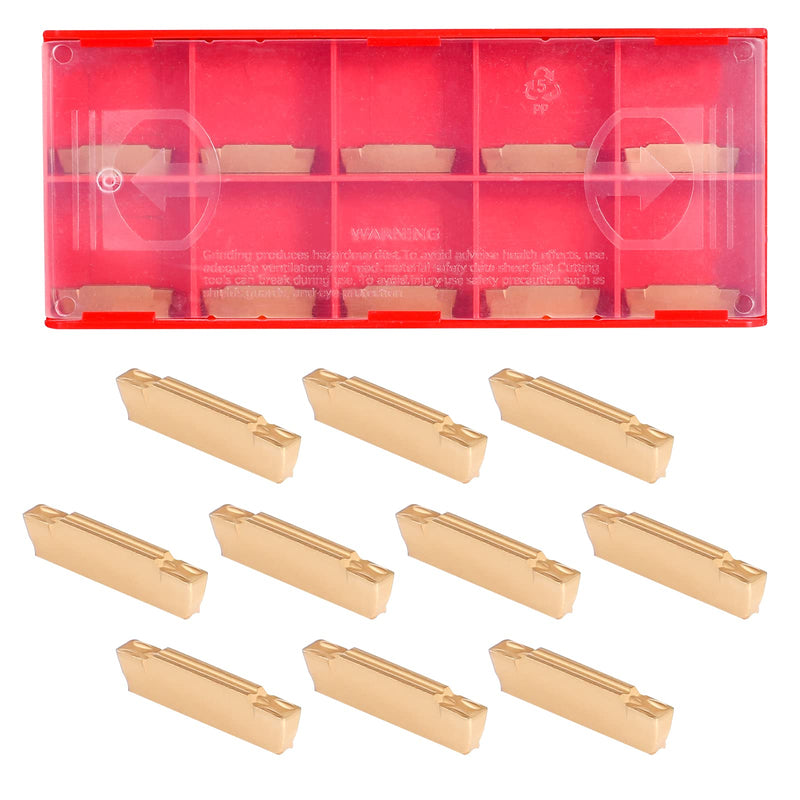 VerRich 11PCS Lathe Cut Off Tool Kit,Lathe Grooving Tool Parting Holder MGEHR1212-2 with 10pcs MGMN200-G 2mm Carbide Inserts