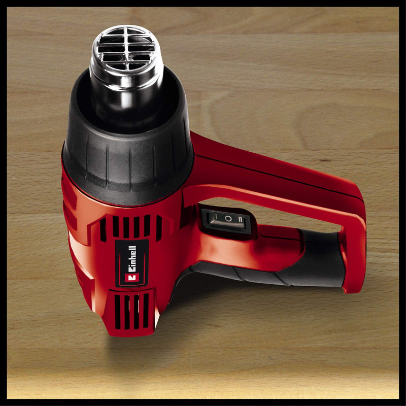 Einhell hot air gun TC-HA 2000/1 (2,000 W, 2 temperature levels 350°C/550°C, 2 power levels, overheating protection, including 2-piece accessories)