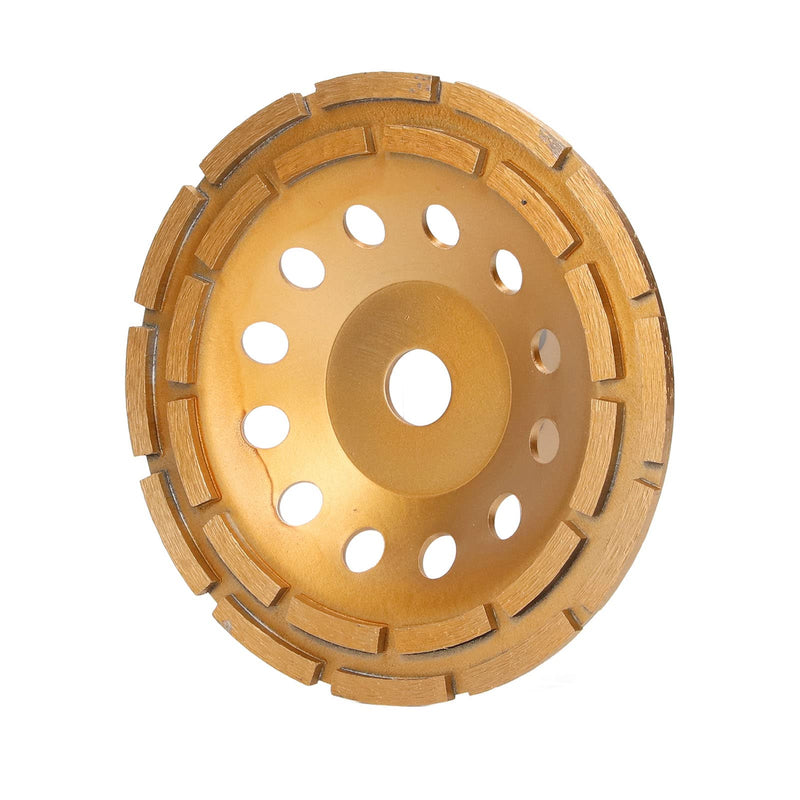 Diamond Grinding Disc Double Row Diamond Grinding Disc with High Efficiency, Sharp Blade for Concrete, Cement, Granite, Marble, Stone Surface 230mm