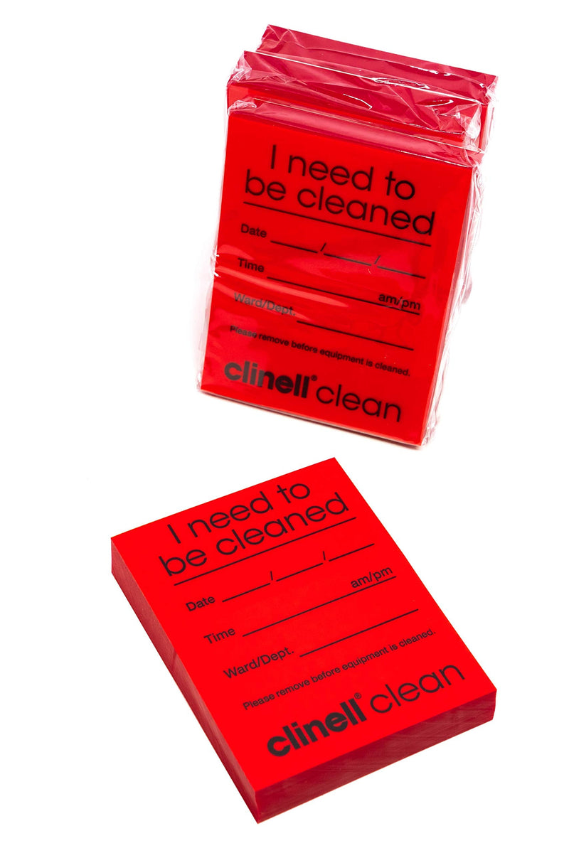 Clinell indicator sheets, red, 4 blocks of 250 each