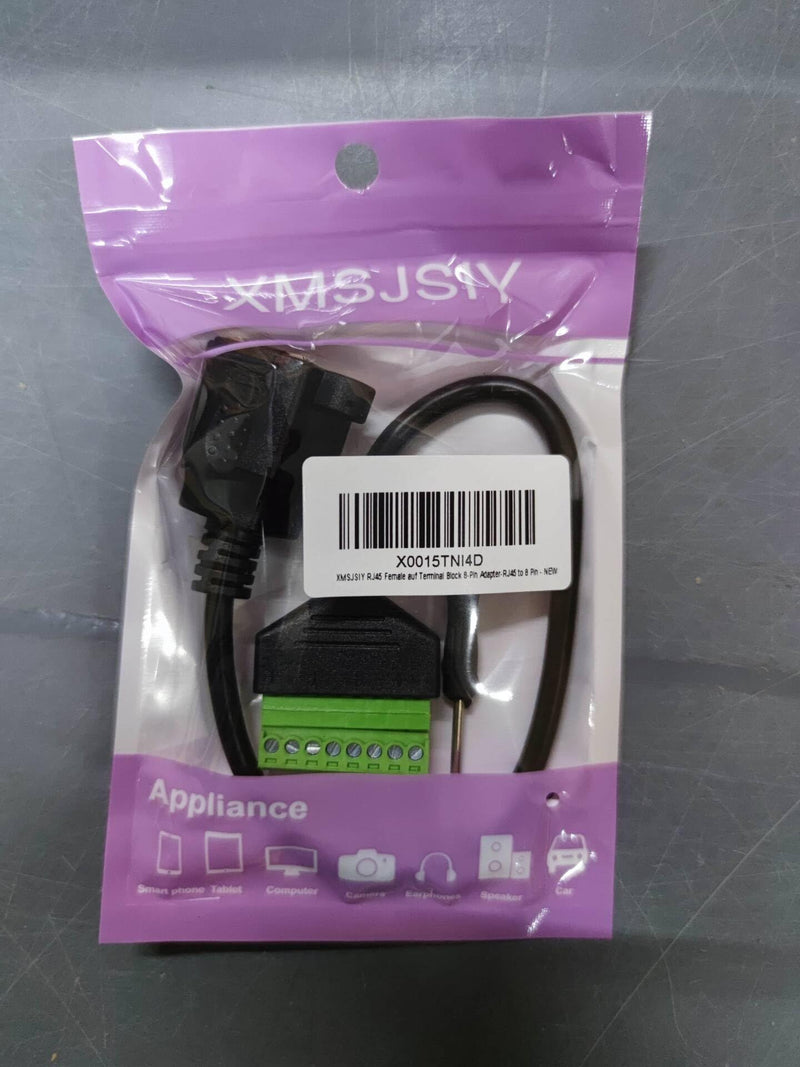 RJ45 screw terminal adapter, RJ45 male to terminal block 8-pin adapter RJ45 female to 8 pin