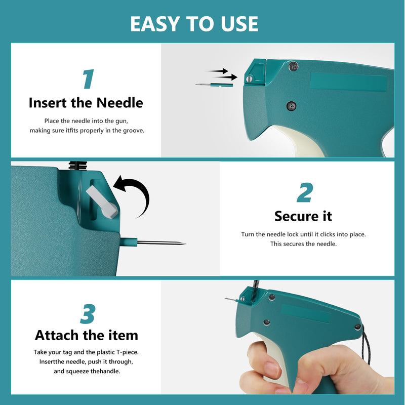 Stitchy Gun for Clothes, [Quick Fix] Handheld Clothing Fixer Stitch Tag Gun - Tagging Gun Quick Adjustment for Cloth, Mini Sewing Micro Tagging Gun, 4000 Fasteners Include