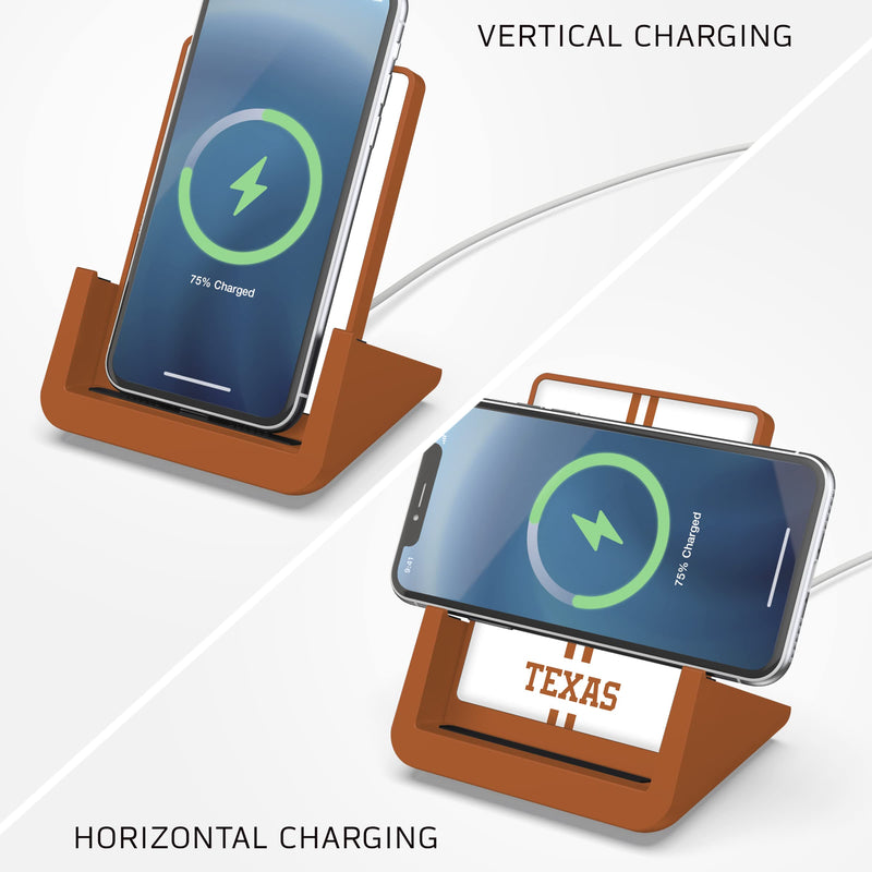SOAR NCAA Cell Phone Wireless Charging Stand V.4 Texas Longhorns