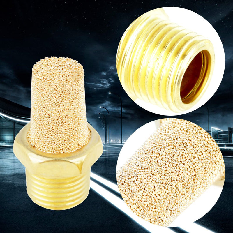 25 Pieces/Set G1/8 Male Thread Pneumatic Exhaust Filter Silencer for Cleaning Exhaust Air and Reducing Noise, Silencer