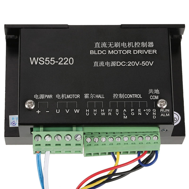 Motor Driver Controller, BLDC Controller, DC48V500W WS55220 Brushless Spindle, BLDC Motor Drive, CNC Controller Board Module, Motor Speed Controller