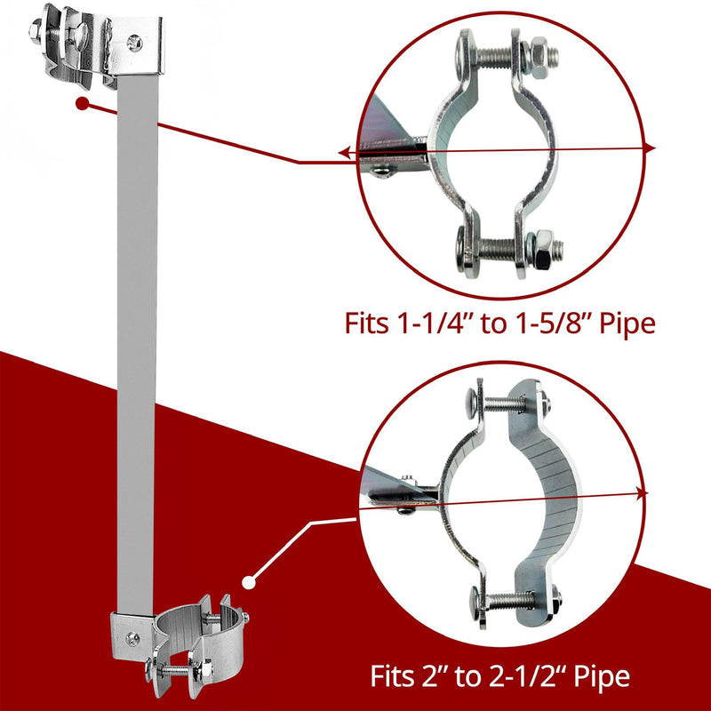 Automatic Gate Closer with Heavy Duty Steel Bar, Self Closing Gate Hinges Ideal for Metal Gate in The Outdoors Like in The Backyard, for Dog Fence, Pool gate