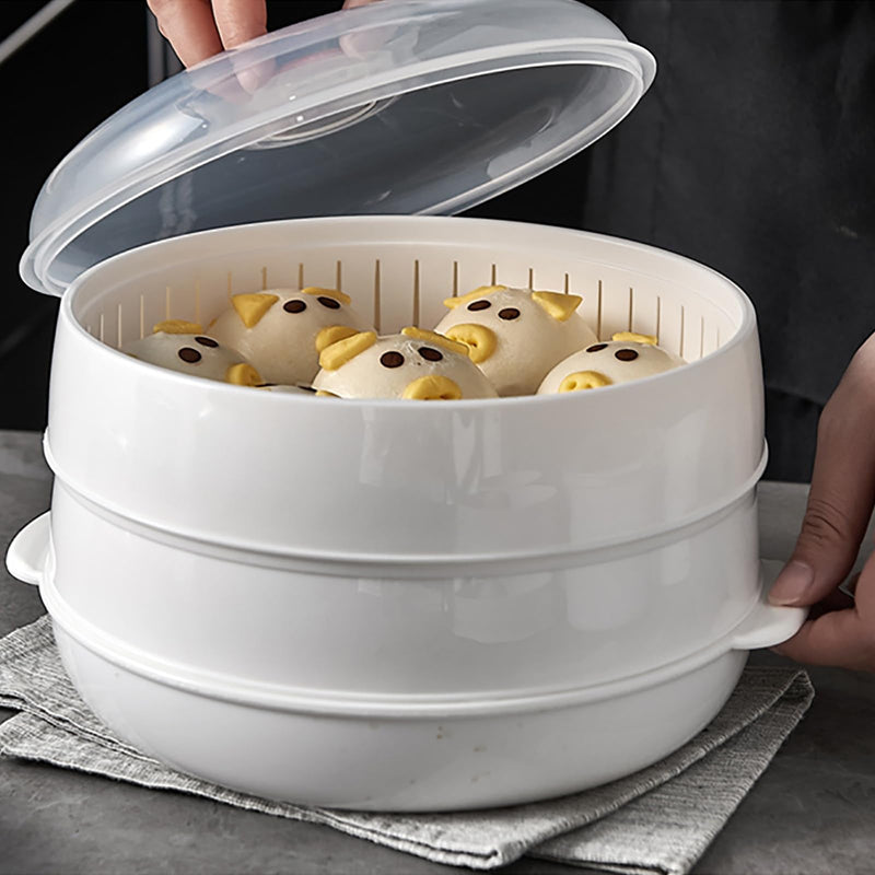 Microwave Vegetable Steamer, Microwave Steamer for Vegetables, Microwave Heating Bowl, Micro Cookware for Cooking (3 - Layer) 3 - Layer