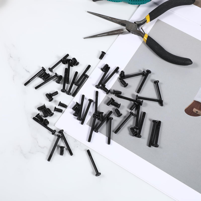 60 PCS pc Fan Screws, Computer Cooling Fan Mount Screws Case Fans Screw Long Short Kit PC Radiator Mount Screw Computer Chassis Fans Components #6-32x30mm 30PCS / M5x10mm 30PCS