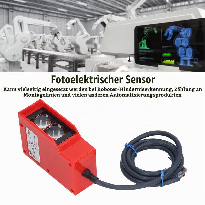 AC220 V Light Barrier, IP54 Protection, 6 m Range, Diffuse Reflection, Light Barrier, Obstacle Avoidance Sensor