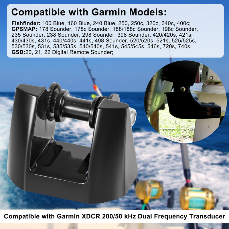 010-10272-00 Heavy Duty Transducer Mount Bracket,Transom Mount Bracket Compatible with Garmin Fishfinder,GPSMAP,GSD K00-00118-01