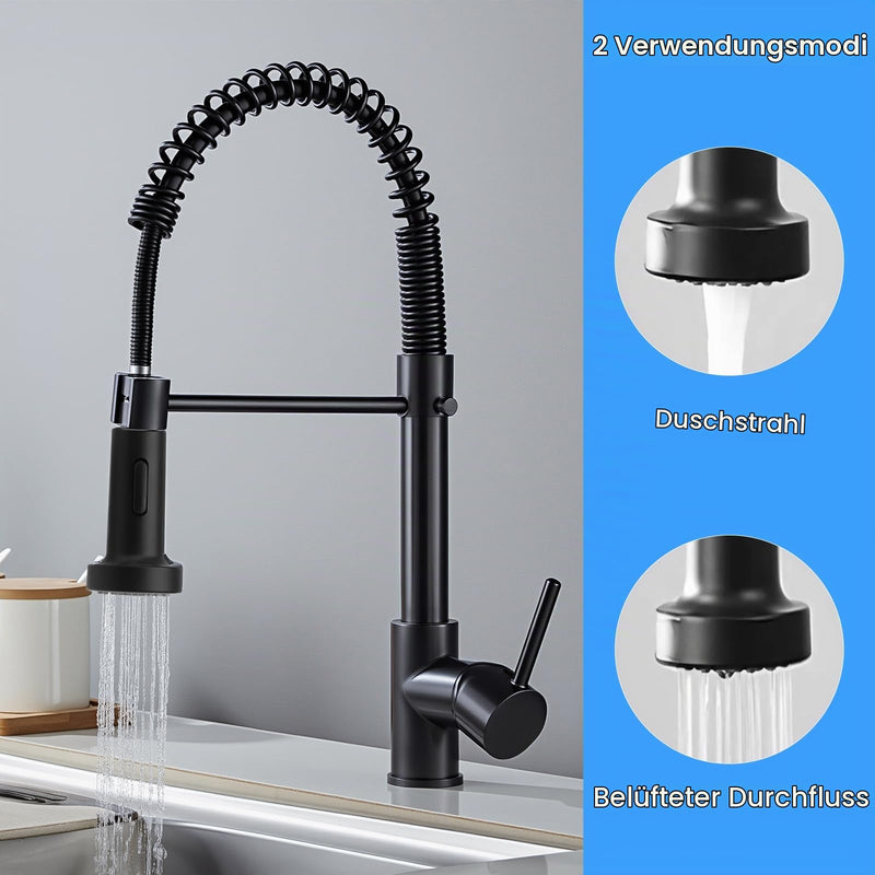 2 Modes Shower Head Kitchen Tap Attachment Kitchen Head Pull Out | Attachment Tap Kitchen Shower Kitchen Faucets Replacement Shower Head Replacement Hand Shower for Kitchen Faucet