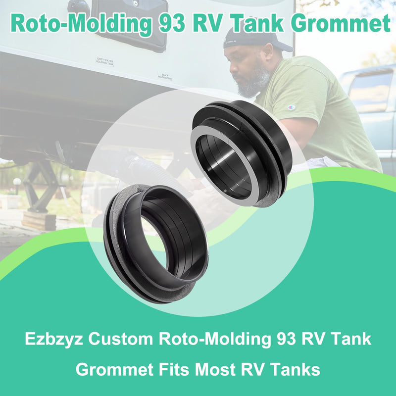 93 RV Tank Grommet 3" Tank Grommets Used With RV Black Water Tanks 3” Opening Diameter and a 3-7/8” Outside Diameter