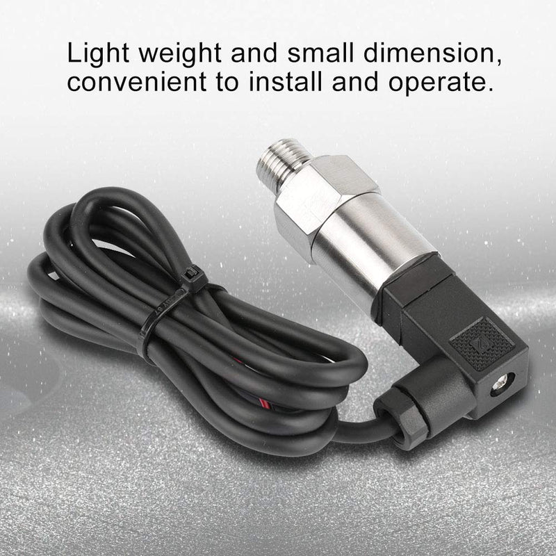 Stainless steel pressure transducer, 0-1.6 MPA pressure sensor silicon pressure transmitter sensor water flow sensor 4-20mA output G1/4" for water gas oil (0-1.6 MPA) 0-1.6 MPA