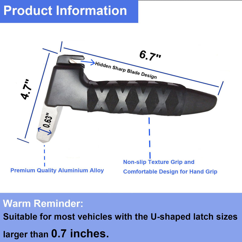 Car Door Handle for Elderly, 2 Pack Car Assist Handles for Elderly, Car Door Support Handle for Seniors and Handicapped, Black