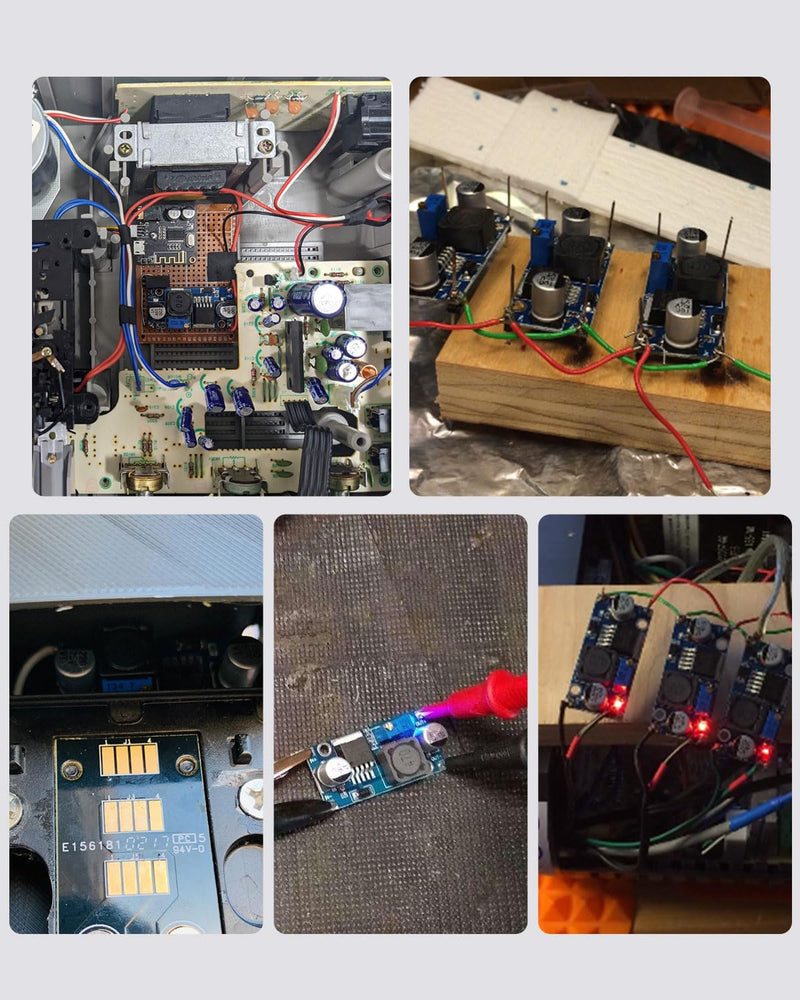 10 Pack LM2596 LM2596S Adjustable Voltage Regulator Step Down Variable Volt Regulator Input 3.0-40V Output 1.5-35V DC-DC Buck Converter Electronic Voltage Stabilizer Power Supply Module 10 Pack