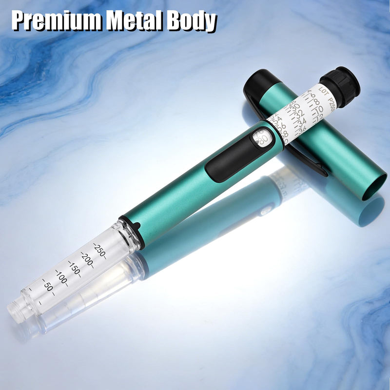 FJNATINH 80 Unit V1 Pen Injector, Portable Reusable with Case, Compatible with 3ML for Use (Dark Green)
