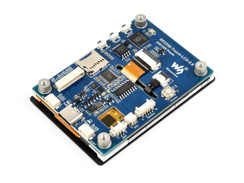 RP2350 2.8inch Capacitive Touch Display Development Board, 240x320, IPS Panel, 5-Point Touch, SPI Interface Display, Accelerometer and Gyroscope Sensor, I2C Interface 5-Point Touch