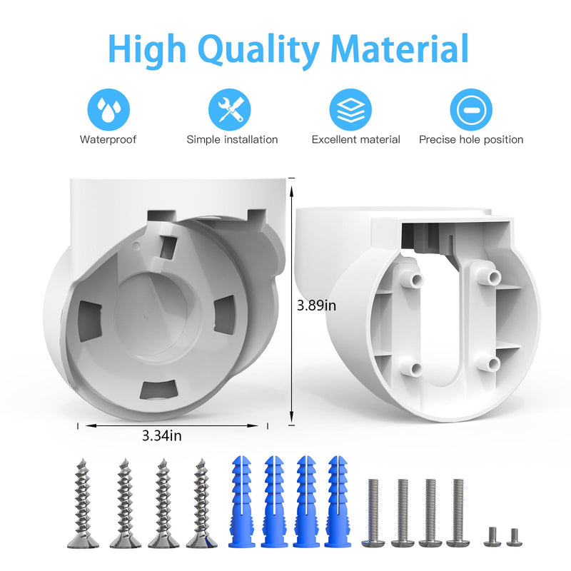 Eave Mount for Google Nest Cam with Floodlight - Outdoor Floodlight Security Camera Bracket (White)