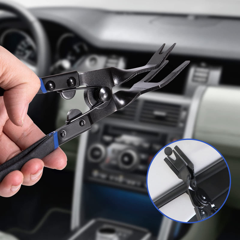 Toolwiz Panel Clip Pliers Universal Auto Door Car Upholstery Trim Clip Removal Plier Tool - Car Clip Removal Tool Automotive Prevents Damage to Trim and Fasteners Door Panel Removal Tool