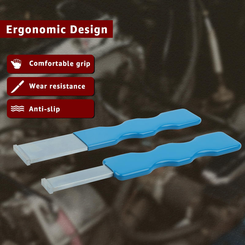 2PCS Carbide Scraper Set, Carbide Gasket Scraper for Metal and Automotive, 1-1/4 Inch and 5/8 Inch Carbide Scraper Set