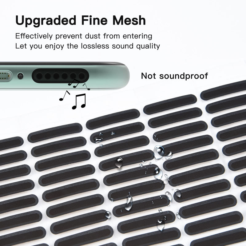 iPhone Speaker Cover Protector Dustproof Speaker Mesh Adhesive Stickers, 5PCS Anti Dust Plugs for iPhone 14/14 Pro Max, iPhone 13/13 Pro/12/12 Mini/12 Pro Max, Anti Dust Kit with Tweezers iPhone Ports(Silicone)