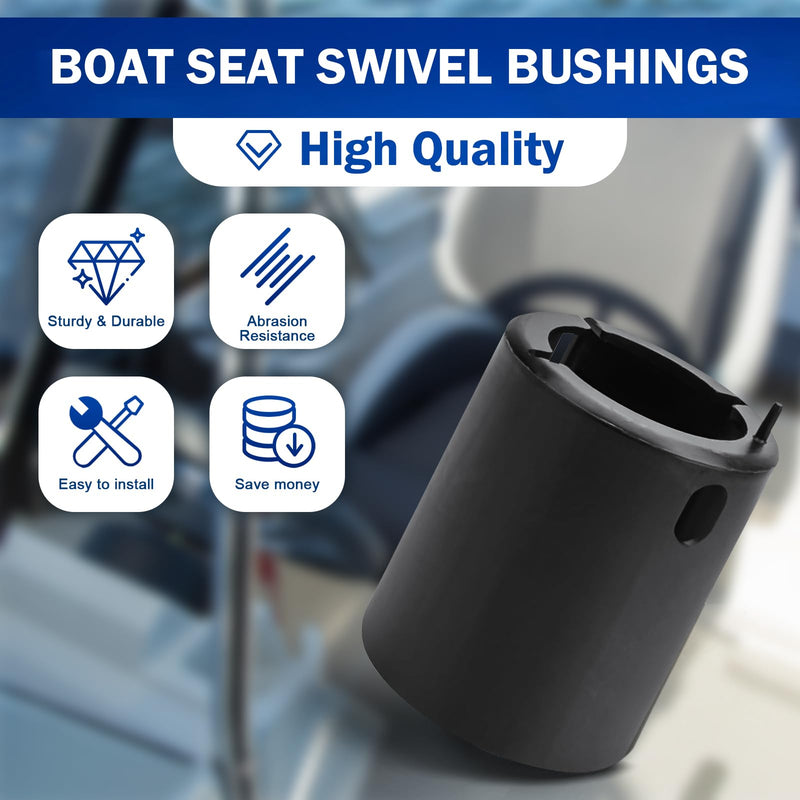 2171001 Boat Marine RAC-Lock Bushing Fit for Springfield 2-7/8",to Clamp The Seat in Place and Prevent Rotation Seat Swivel Sleeve (2 Pack)