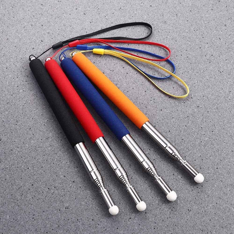 4PCS Leadigol Pointer Pen Portable Presenter Pointing Telescopic Stainless Steel Extendable Retractable for Teaching