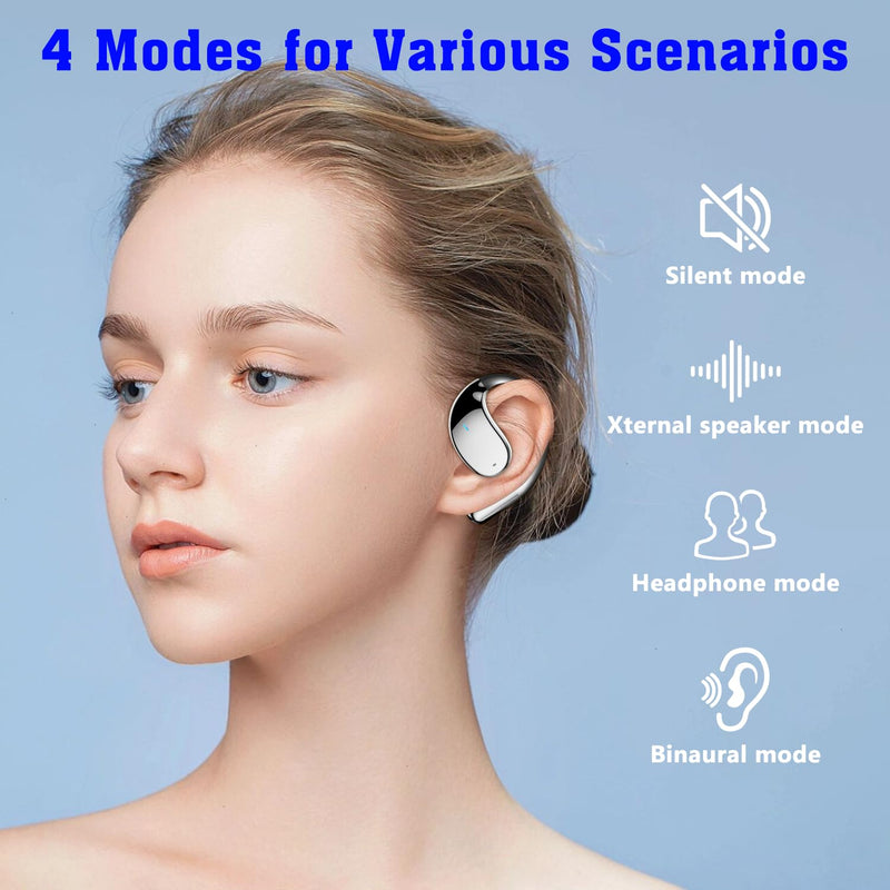 Translation Earbuds, 3-in-1 Translator Earbuds, 3-in-1 AI Translator Earbuds with 144 Accents Real-Time Translation Device, 60h Long Life, fit iOS and Android, Suitable for Travel Learning (Black) Black