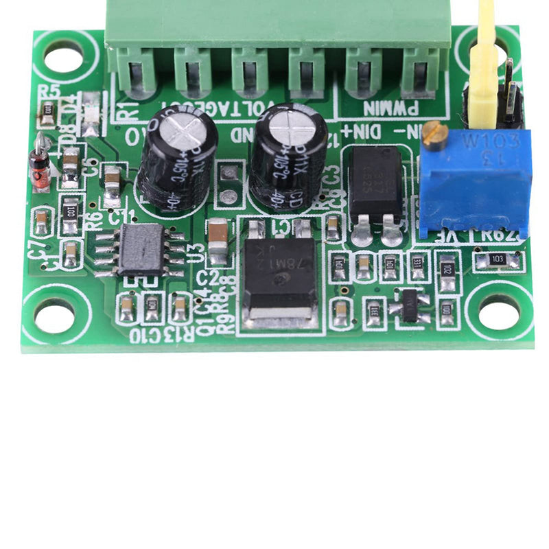 Oumefar 0-10V Digital to Analog Module PLC to Voltage Converter PWM Converter PWM to Voltage Module for Industrial Control Panel PLC