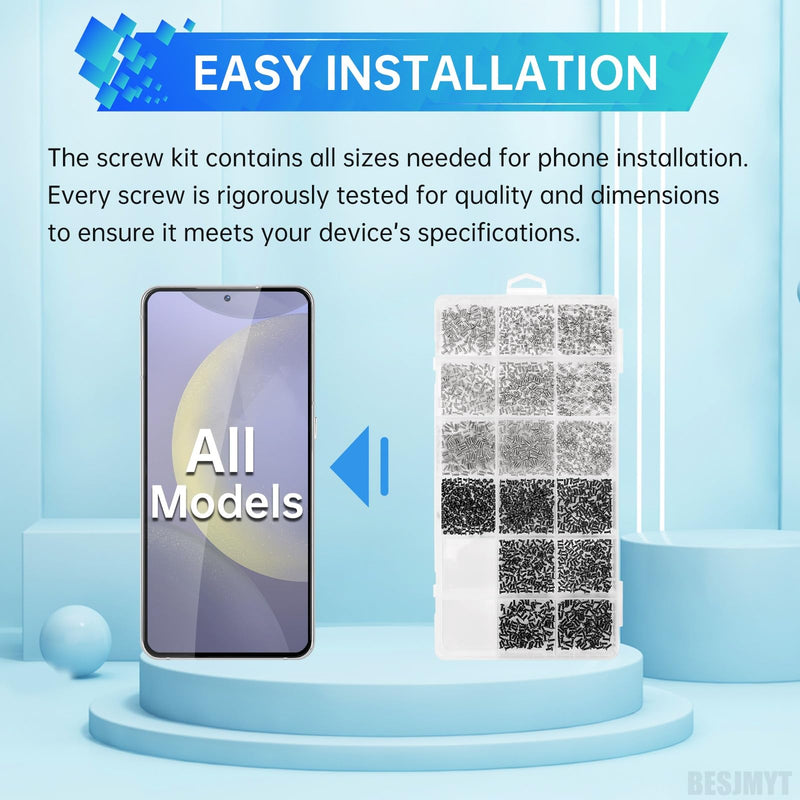for Samsung Galaxy Mobile Phone Full Complete Screws Replacement Kit for All Models A13 S24 Note Plus Ultra Internal Screw Fix Inner Parts