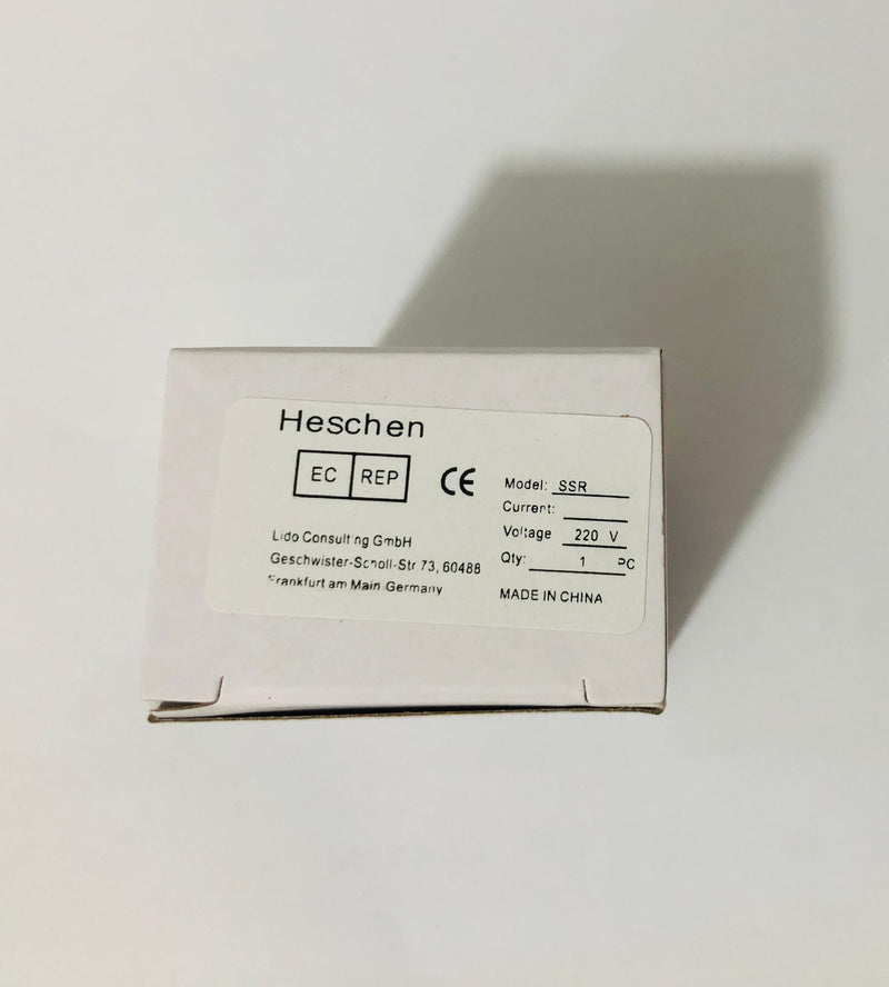 Heschen Single Phase DC/AC Solid State Relay SSR-20DA Input 4-32VDC Output 24-480VAC 20A 50-60Hz