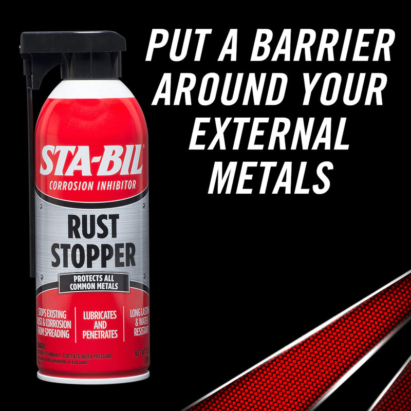 STA-BIL Rust Stopper - Anti-Corrosion Spray and Antirust Lubricant - Prevents Car Rust, Protects Battery Terminals, Stops Existing Rust, Rust Preventative Coating - 13 Oz (22003) 13 fl. oz.