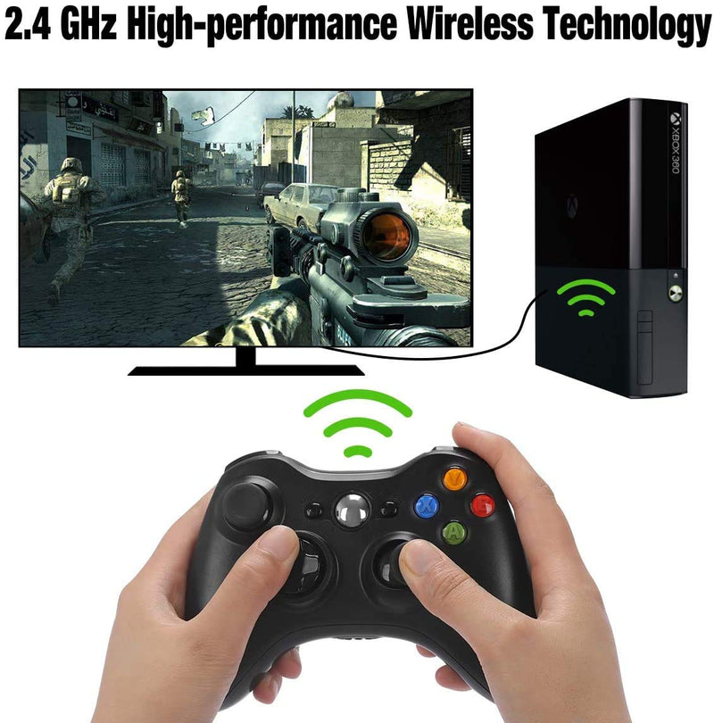 Lyyes Xbox 360 Wireless Controller Gamepad for Microsoft Xbox & Slim 360 PC Windows 7