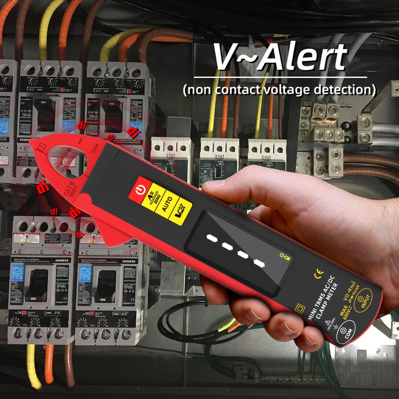Bside UX1 Current Clamp 1mA DC AC Current Multimeter Ammeter DC AC Amplifier 6000 Counts Automatic Voltmeter Digital Capacity Temperature Resistance Voltage Tester