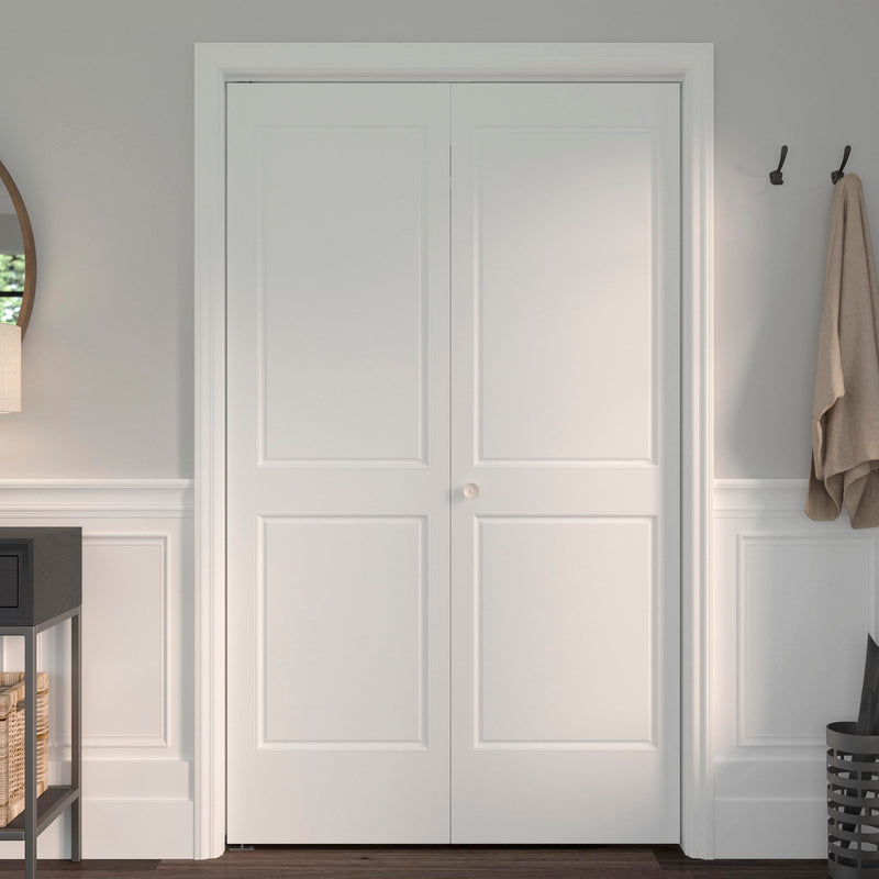 Richelieu Hardware 14015WBC Onward Bi-Fold Door Hardware Kit 48 in (1210 mm), Track White 48-in 1 Door