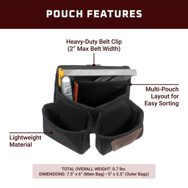 Occidental Leather Clip-On 7 Pouch - 7 Pockets & Tool Holders - Made in USA