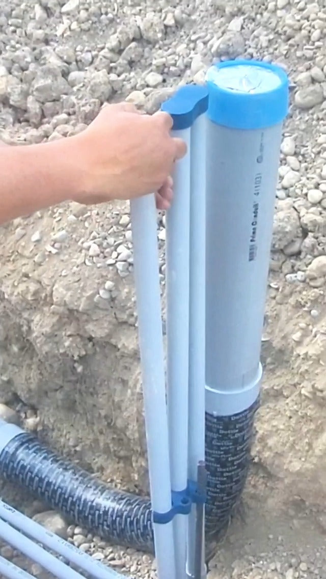 Rack-A-Tiers Slammers - Rigid/PVC Conduit Spacere, Keep Conduits in Place During Slab Work & Concrete Pour - 50 Pack (for 3/4-inch Conduits) (35075.RCS) 3/4 Inch