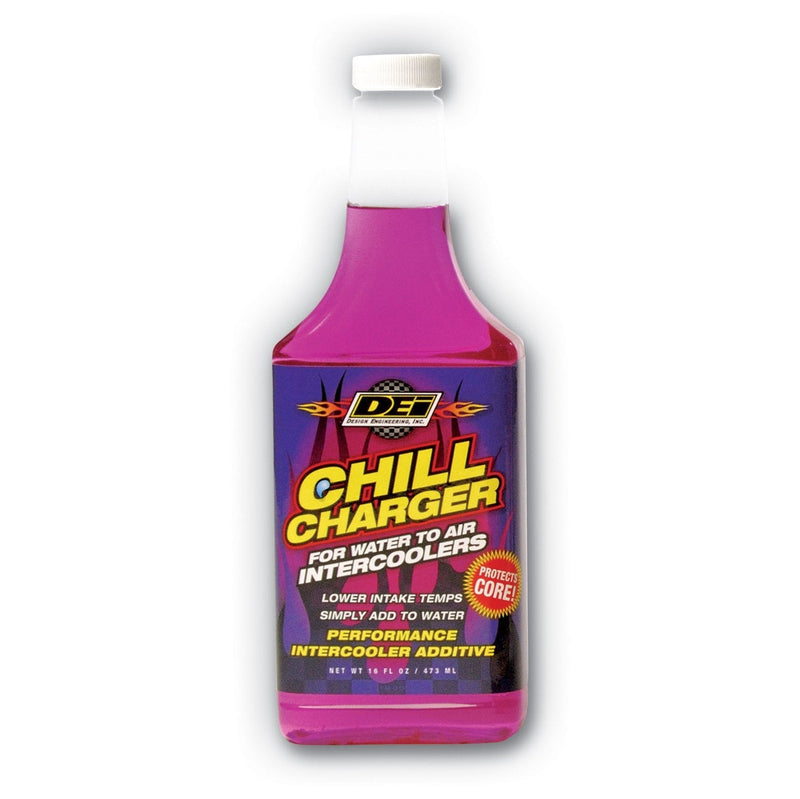 DEI Chill Charger Water-to-Air Intercooler Additive Engine Coolant for Auto Turbo and Supercharger Systems Lowers Intake Temperatures 16 oz